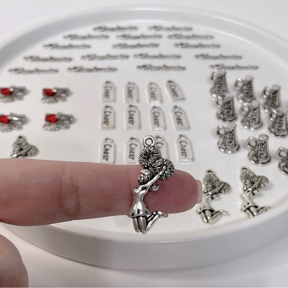 69 Piece Cheerleader Metal Pendant Charms Lot PRICE FIRM - Picture 2 of 11